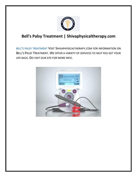 Bell S Palsy Treatment By Shiva Physical Therapy Issuu