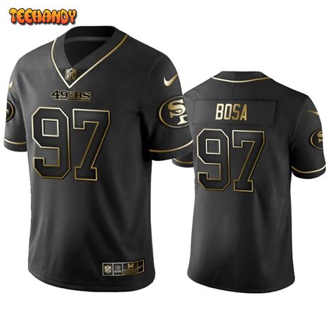 San Francisco 49ers Nick Bosa Black Golden Limited Jersey