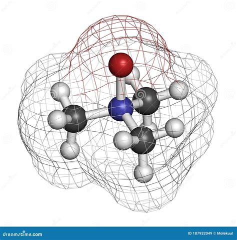 Trimethylamine N Oxide Tmao Molecule 3d Rendering Stock Illustration