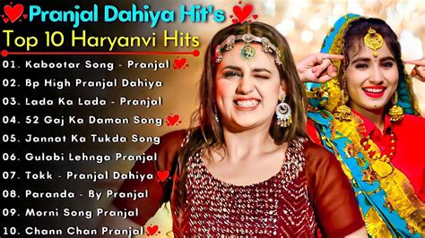 Pranjal Dahiya New Songs New Haryanvi Song Jukebox 2023 Pranjal