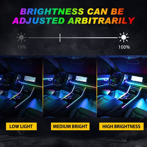 Rgb Symphony Car Atmosphere Interior Led Acrylic Guide Fiber Optic