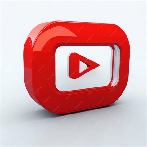 Premium Photo Youtube Logo Png With 3d Style Yt Logo