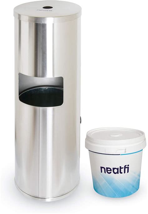 Neatfi Floor Standing Stainless Steel Gym Wipe Dispenser