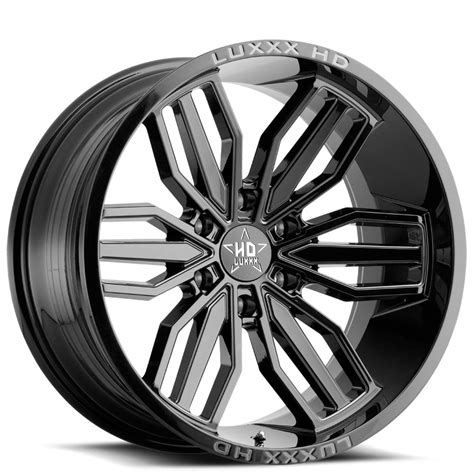 20 Luxxx HD Wheels LHD21 Gloss Black Off Road Rims LUO081 1