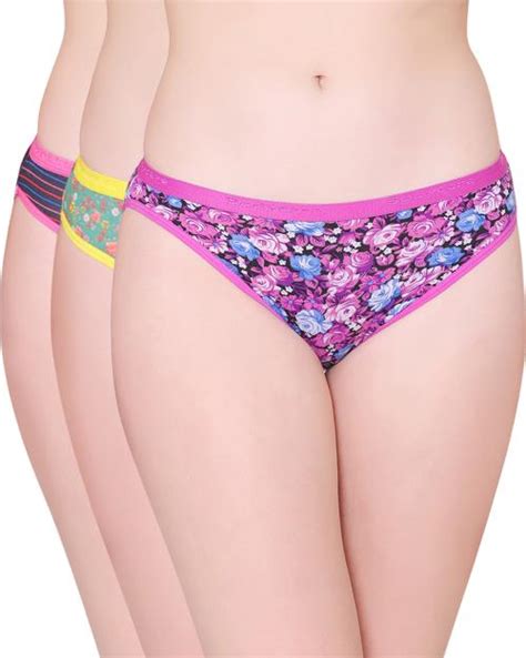 Buy Bodycare Womens Cotton Spandex Assorted Printed Bikini Briefs Pack