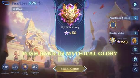 Push Solo Rank Mythical Glory Mobile Legends Sekaligus Mencari