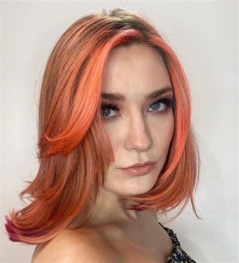 Gorgeous Peach Hair Color Ideas To Look Fresh And Modern