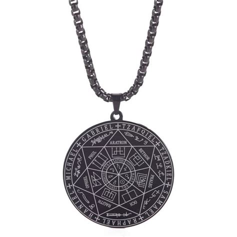 Acier Inoxydable Sceau Des Archanges Collier Pendentif Saint Michael