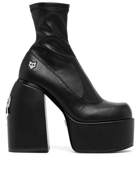 Naked Wolfe Sugar 150 Platform Ankle Boots In Black Lyst