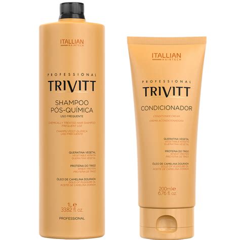 Kit Trivitt P S Shampoo Litro Condicionador Ml