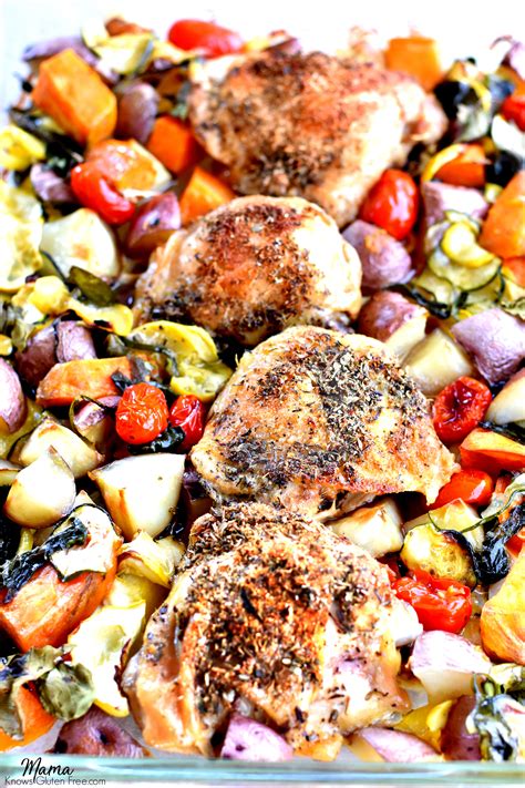 Crispy Chicken Thighs One Pan Meal Gluten Free Paleo Whole30 Aip