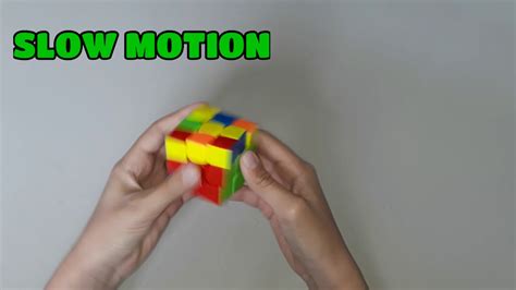 Slow Motion Rubik S Cube Solve YouTube