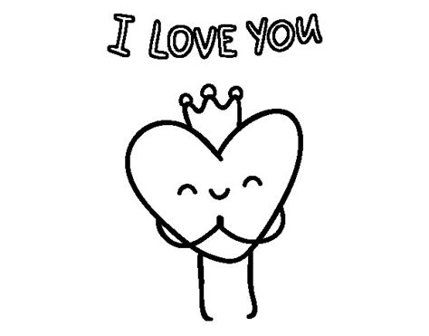 I Love You Heart Coloring Page