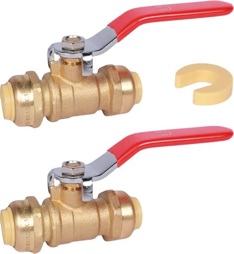 2 Pieces XFITTING 1 2 Push Fit Ball Valve With 1 Free Clip 1 Piece