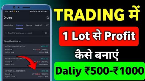 Lot Se Trading Kaise Kare Nifty Me Ek Lot Se Kaise Trading Kre