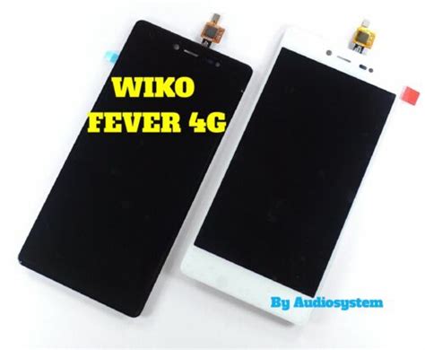 Display Lcd Touch Screen Wiko Per Fever G Nero Bianco Schermo Vetro