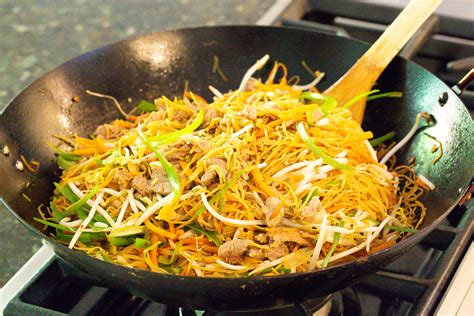 Cantonese Pan Fried Noodles Pork Lo Mein A Spicy Perspective