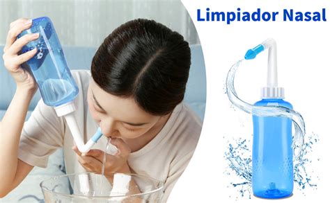 Botella De Limpieza Nasal Neti Pot Sinus Rinse Tarro De Lavado Nasal