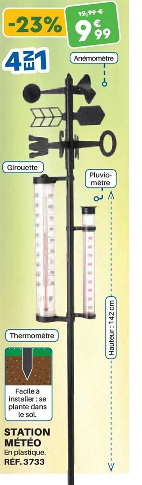 Offre Station Météo Sans Fil Nor Tec chez Action