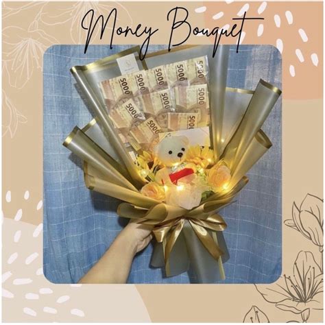 Jual Ready Money Bouquet Buket Uang Bunga Duit Buket Wisuda