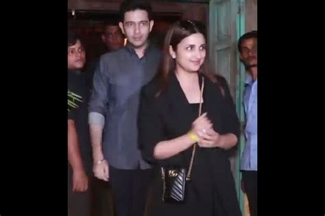 Parineeti Chopra Raghav Chadha Spotted Going Out For Dinner Date In Mumbai