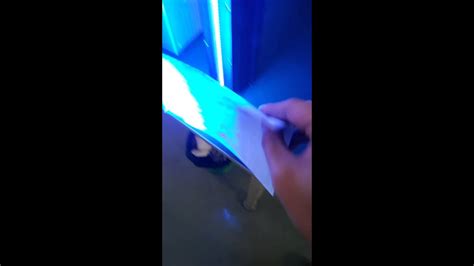 Uv Led Lamp For Curing Uv Varnish Coating Youtube