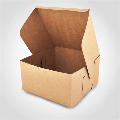 10 Inch Brown Kraft Cake Box 10 X 10 X 55 In