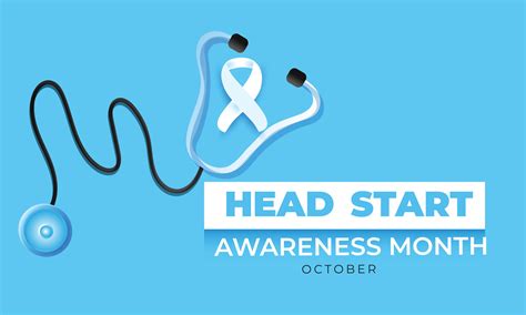 Head Start Awareness Month Background Banner Card Poster Template