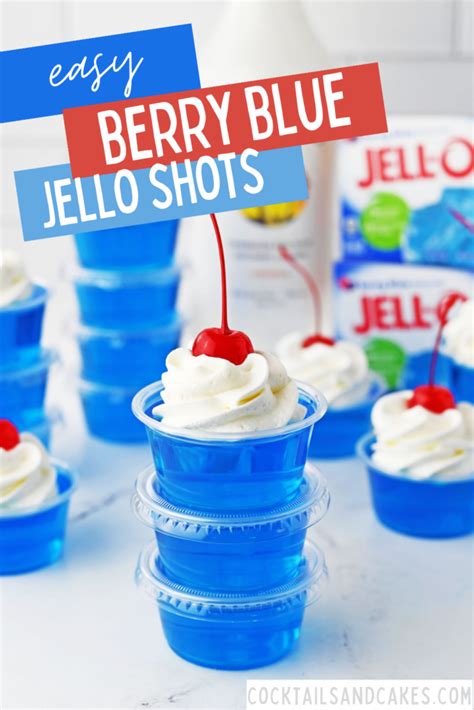 Berry Blue Jello Shots