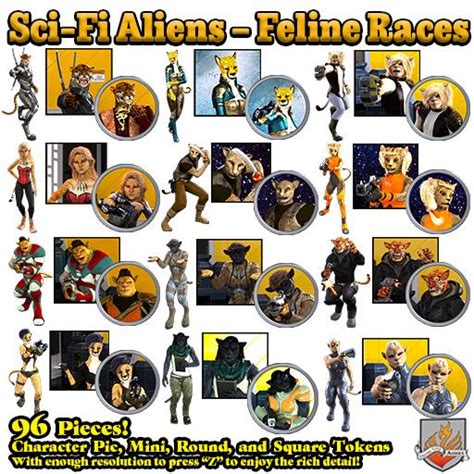 Sci-Fi Aliens – Feline Races | Roll20 Marketplace: Digital goods for ...