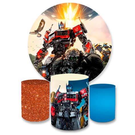 Kit Capa Painel Trio Cilindros Transformers Loja Bibi Painéis