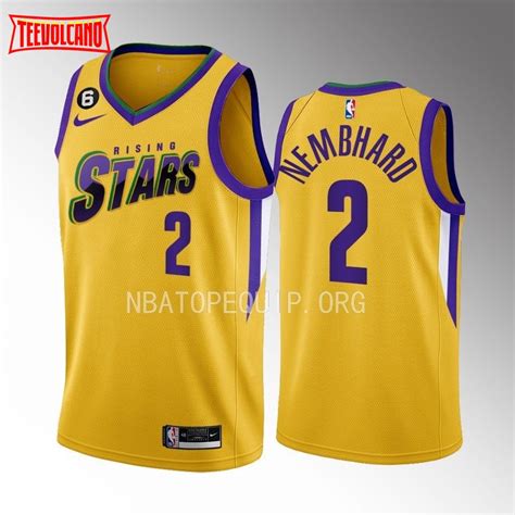 Indiana Pacers Andrew Nembhard 2023 NBA Rising Stars Yellow Jersey