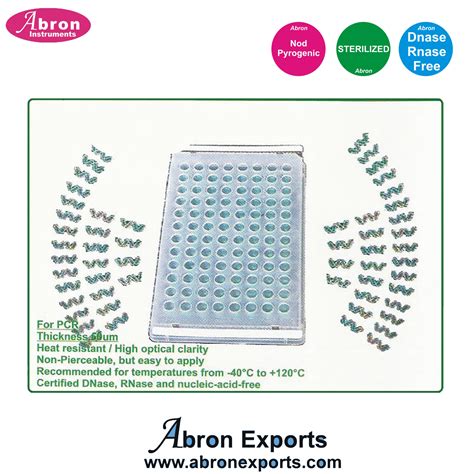 PCR Plate Thermal Seal Plate Seal Sterile 96 Wells for Cold Storage