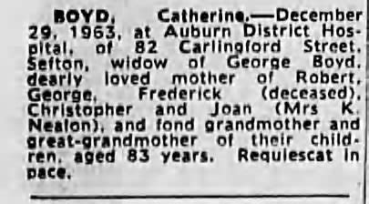 Catherine Boyd Death notice - Newspapers.com