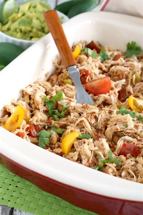 Crock Pot Shredded Mexican Chicken