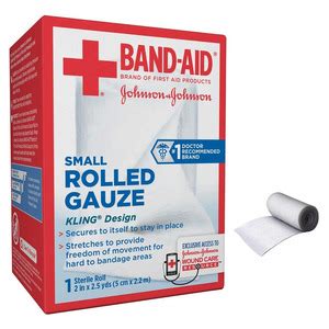 Johnson Johnson J J Band Aid First Aid Rolled Gauze X Yards