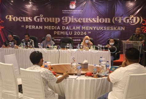 DISKUSI PERSIAPAN PENYELENGGARAAN PEMILU 2024 DI TERNATE ANTARA Foto