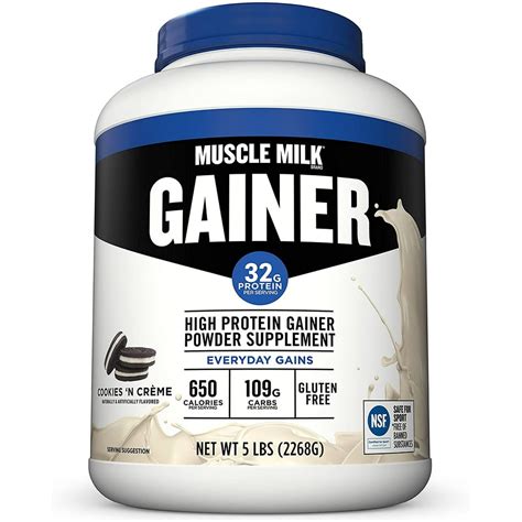 Muscle Milk Gainer Protein Powder Cookies N Creme 32g Protein 5 Pound