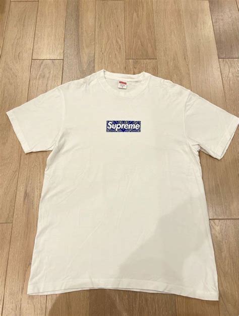 Supreme Bandana Box Logo Tee White M メンズ