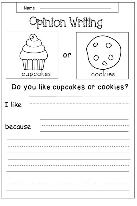 Opinion Writing Prompts For First Graders