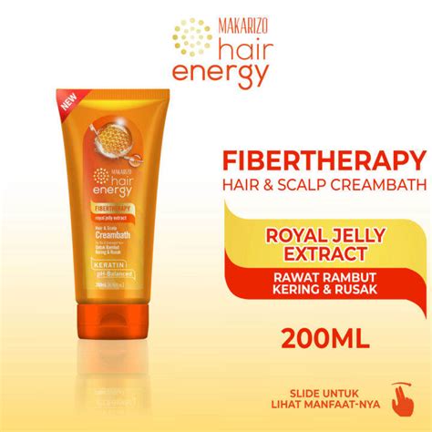 Makarizo Hair Energy Fibertherapy Hair Scalp Creambath Royal Jelly