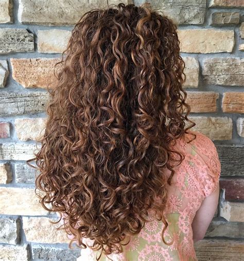 Long Curly Brown Hairstyle With Highlights Curly Hair Styles Naturally Curly Hair Styles