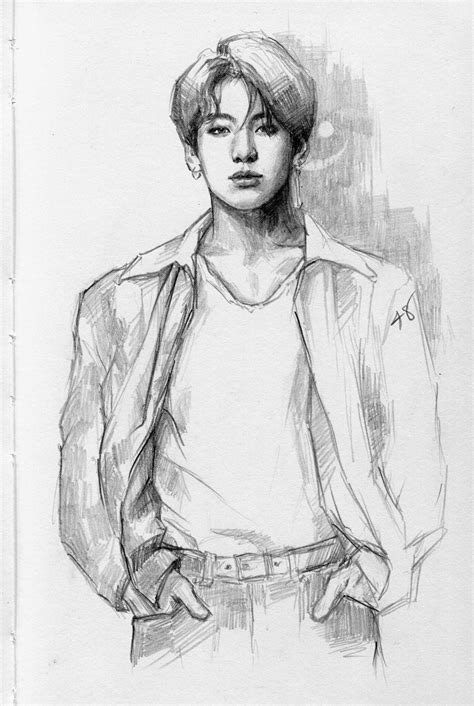 On Twitter Bts Drawings Bts Fanart Drawings