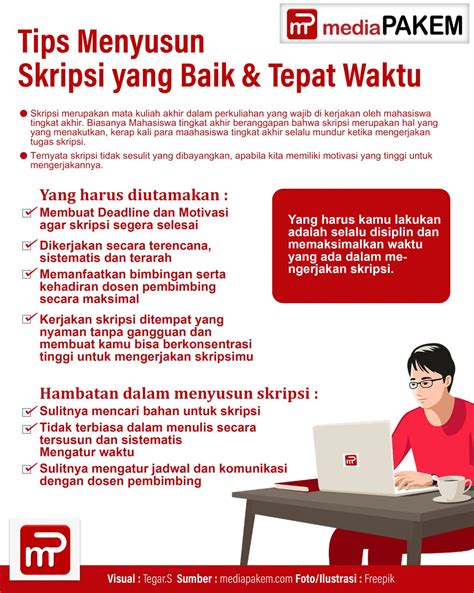 Tips Menyusun Skripsi Yang Baik Dan Tepat Waktu Pakem Media