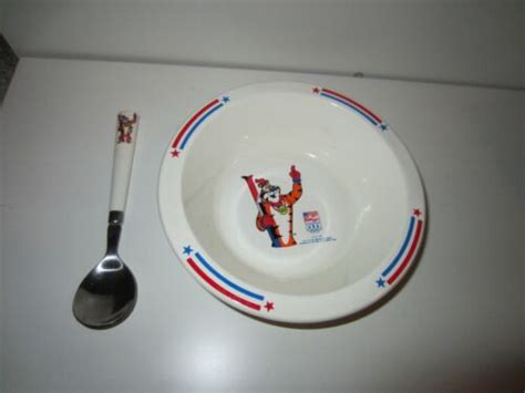 Kellogg S 1992 Tony The Tiger Commemorative Olympic Cereal Bowl And