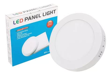 Panel Led 18w Aplicar Superficial Plafon Circular Redondo MercadoLibre