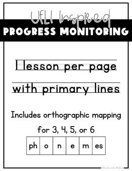 UFLI Inspired Progress Monitoring Sheets By Rachael Gales TPT