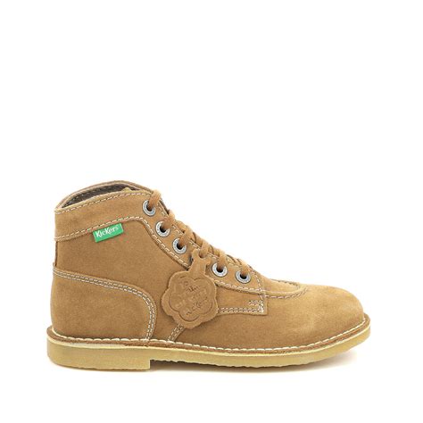 Botas Em Pele Kicklegend Camel Kickers La Redoute