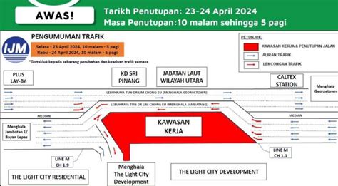 Penang Bridge Lane Closure Apr Paul Tan S Automotive News