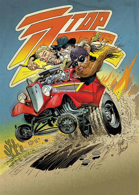 ZZtop Eliminator CARtoon 2014 Tour by Bob-C-Hardin on DeviantArt